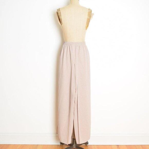 vintage Y2K pants beige glitter sparkle carwash flap wide leg high waist rise XL - Picture 7 of 11